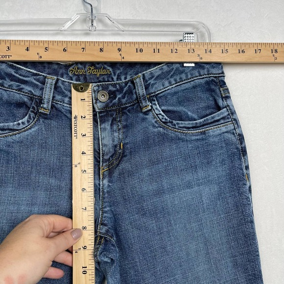 ANN TAYLOR Modern Fit Jeans Lindsay Waist Bootcut Low Rise Jeans w/ stretch SZ 6 - Picture 12 of 14